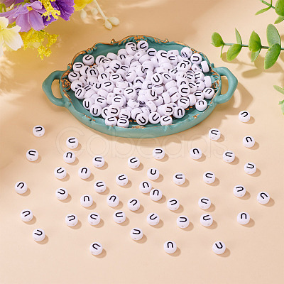 500Pcs Acrylic Beads SACR-TA0001-55U-1