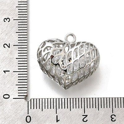 Brass with Cubic Zirconia Pendants KK-E792-30P-01-1