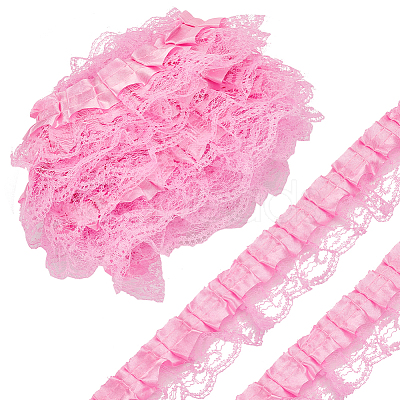 7.7~8M Stain Flower Lace Ribbon OCOR-FG0002-35B-1