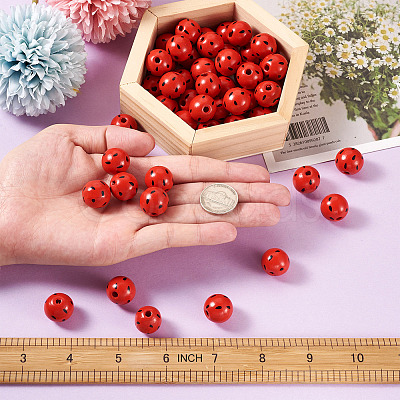 Natural Wooden Beads WOOD-TAC0010-03A-1