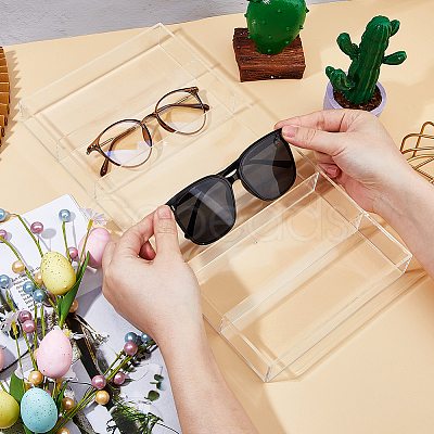 6-Slot Acrylic Sun Glasses Storage Tray ODIS-WH0025-235-1