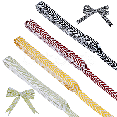 20 Yards 4 Colors Polyester Ribbon OCOR-GA0002-41-1