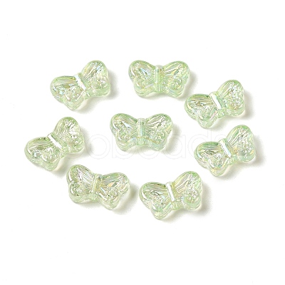 UV Plating Transparent Acrylic Beads OACR-G036-14B-1