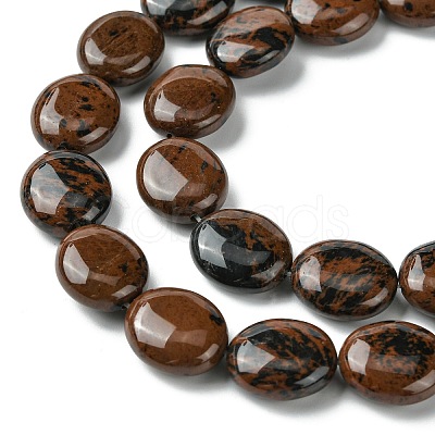 Natural Mahogany Obsidian Beads Strands G-K365-B09-03-1
