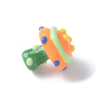 Handmade Lampwork Bumpy Beads LAMP-Q007-01B-1