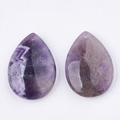 Natural Amethyst Pendants G-S336-72E-1