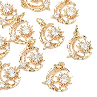 SHEGRACE Valentine's Day Brass Clear Cubic Zirconia Pendants XGRQ3K682-536G-1