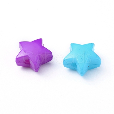 Opaque Acrylic Beads SACR-Q099-M26-1