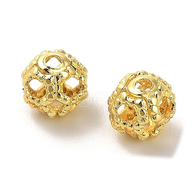 Rack Plating Brass Beads KK-R211-02G-01-1