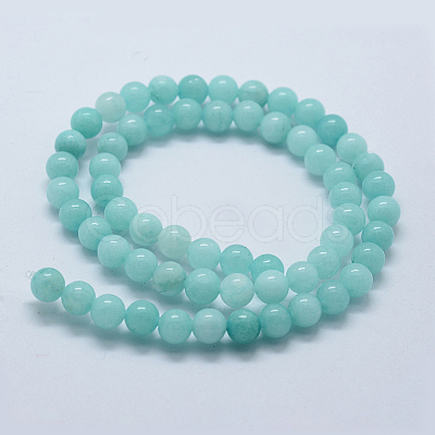 Natural & Dyed Jade Bead Strands X-G-P370-02-6mm-1