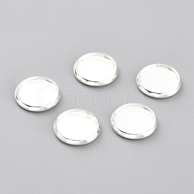 304 Stainless Steel Cabochon Settings STAS-Y001-12C-S-1
