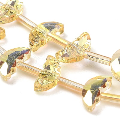 Electroplate Transparent Glass Beads EGLA-H112-05HP-02-1