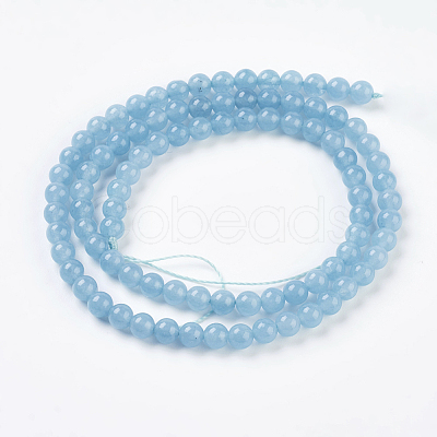 Natural White Jade Beads Strands X-G-G051-R1-4mm-1