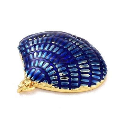 Real 18K Gold Plated Rack Plating Brass Enamel Pendants KK-M293-32G-02-1
