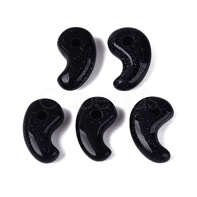 Synthetic Blue Goldstone Pendants G-S294-07B-16-1