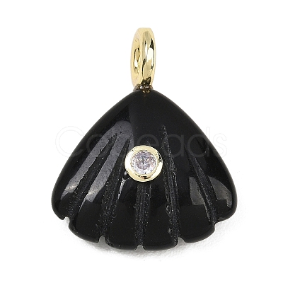 Natural Obsidian Carved Pendants G-G330-02G-05-1
