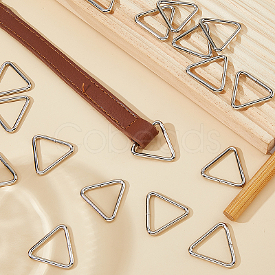 30Pcs Stainless Steel Triangle Ring Buckles STAS-DC0017-18-1