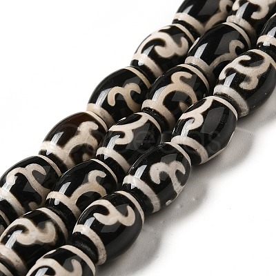 Tibetan Style dZi Beads Strands G-F726-A05-1