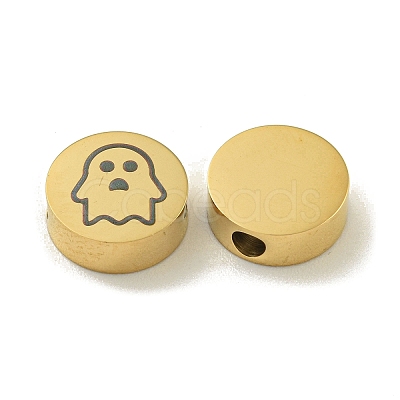 Halloween 304 Stainless Steel Beads STAS-U017-01G-B-1