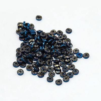 Electroplate Non-magnetic Synthetic Hematite Beads Strands G-J216A-03-1