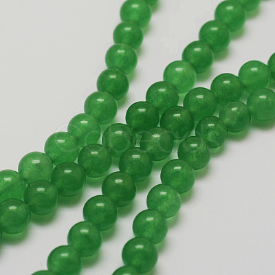 Natural White Jade Beads Strands G-G735-42-6mm-1-1