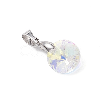 AB Color Plated Glass Charms PALLOY-JF04593-02-1