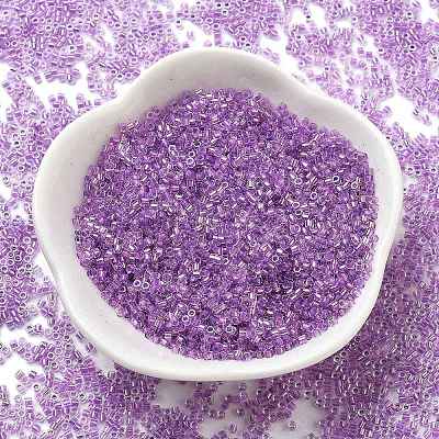 Transparent Inside Colours Glass Seed Beads X1-SEED-H003-04E-1