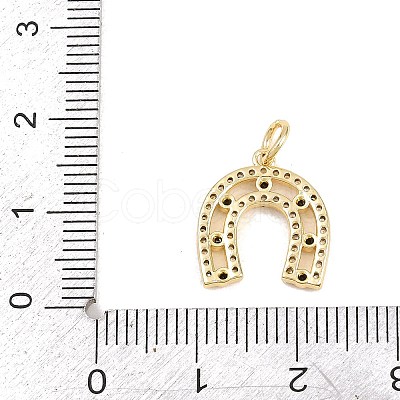 Brass Micro Pave Cubic Zirconia Pendants KK-H273-40G-02-1