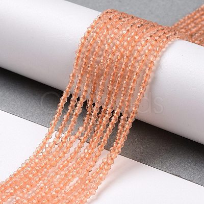 Transparent Glass Beads Strands GLAA-H021-03-03-1