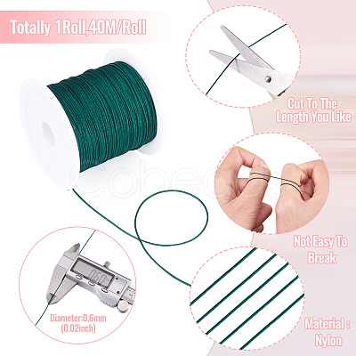 Nylon Chinese Knot Cord NWIR-C003-01B-07-1