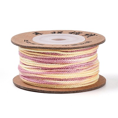 30M Segment Dyed Macrame Cotton Cord OCOR-T018-01V-1