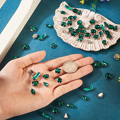 80Pcs 8 Styles Sew on Rhinestone RGLA-TA0001-11A-1