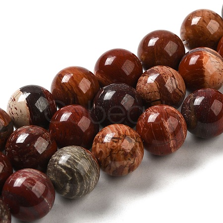 Natural Red Snakeskin Jasper Beads Strands G-H298-A02-05-1