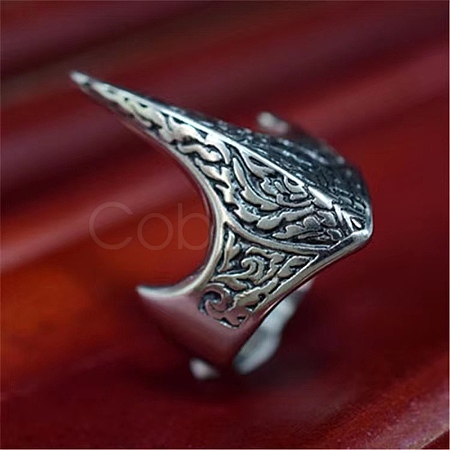 Alloy Cuff Rings RJEW-D328-01B-AS-1