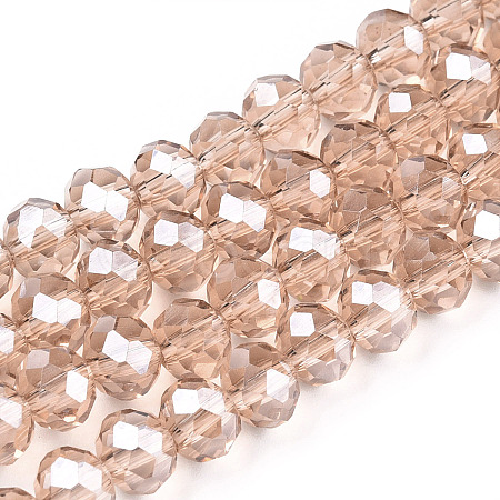 Electroplate Glass Beads Strands EGLA-A034-T2mm-A29-1