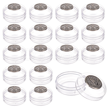 Round Transparent Plastics Display Boxes CON-WH0088-39-1