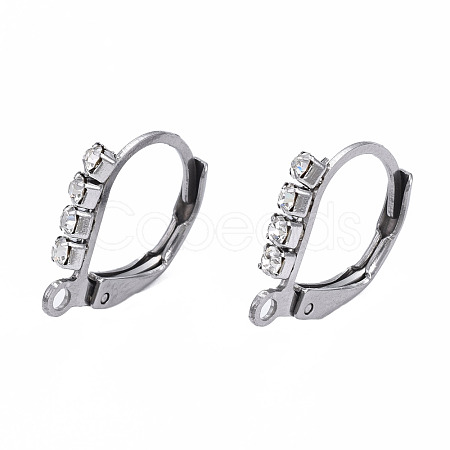 304 Stainless Steel Leverback Earring Findings STAS-N092-141-1
