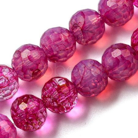 Baking Paint Glass Bead Strands GLAA-G116-02G-1
