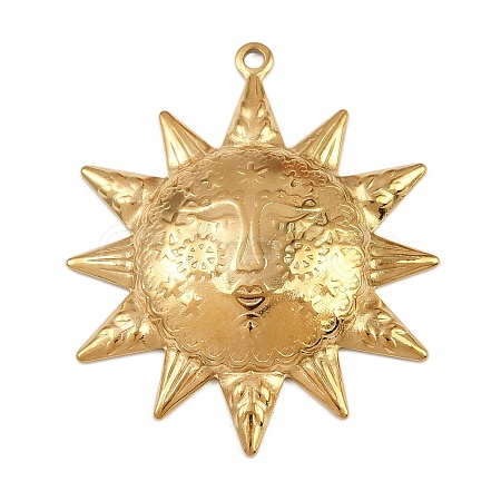 304 Stainless Steel Pendants X-STAS-L295-01G-02-1