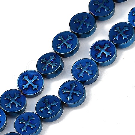 Electroplated Synthetic Non-magnetic Hematite Beads Strands G-K375-B02-04-1
