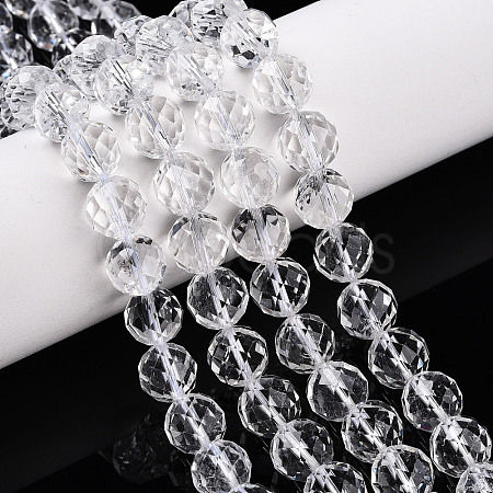 Natural Quartz Crystal Beads Strands G-S345-10mm-35-1