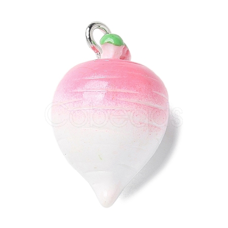 Resin Iron Pendants RESI-D280-13-1