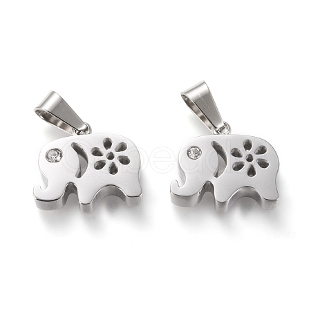 304 Stainless Steel Pendants STAS-F253-15P-1