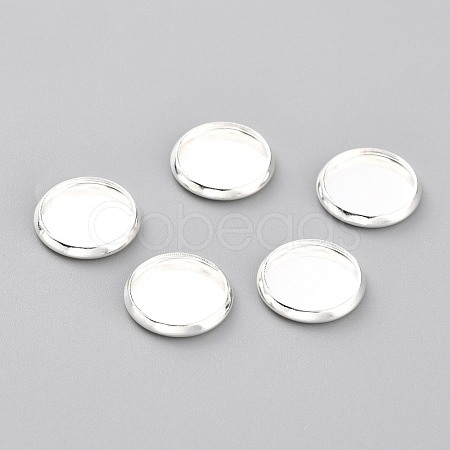 304 Stainless Steel Cabochon Settings STAS-Y001-12C-S-1