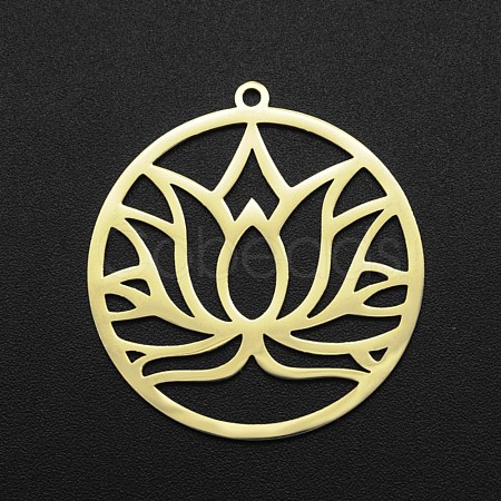 201 Stainless Steel Pendants STAS-R111-LA110-1