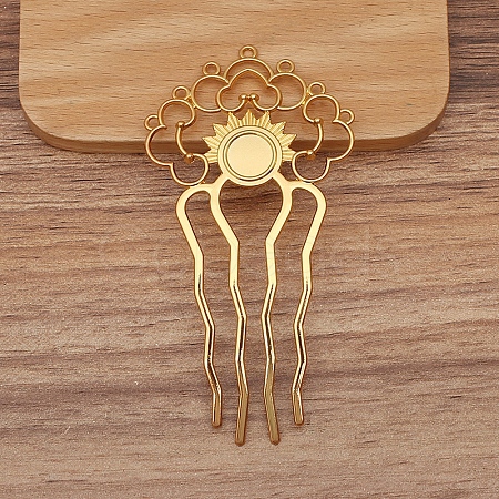 Alloy Hair Comb Findings PW-WGF914F-02-1