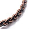 Adjustable Braided Leather Cord Bracelets BJEW-P099-21-4