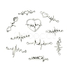 80Pcs 10 Styles Tibetan Style Alloy Connector Charms TIBE-CJ0001-38-8