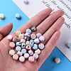 Spray Painted Acrylic Beads MACR-S373-05J-5
