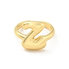 Brass Letter Open Cuff Rings for Women RJEW-G313-01Z-G-2